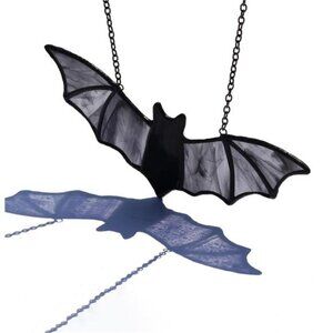 Bat Stained Glass Window Hanging Suncatcher for Window,Halloween Bat Decoration